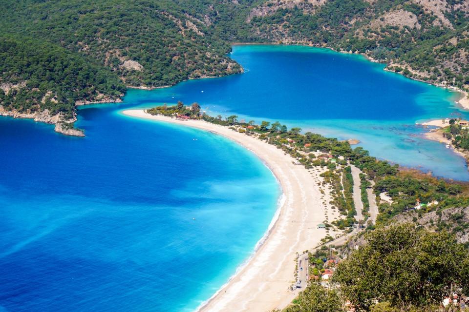 Oludeniz beach, located at the southern part of Fethiye (Getty Images)