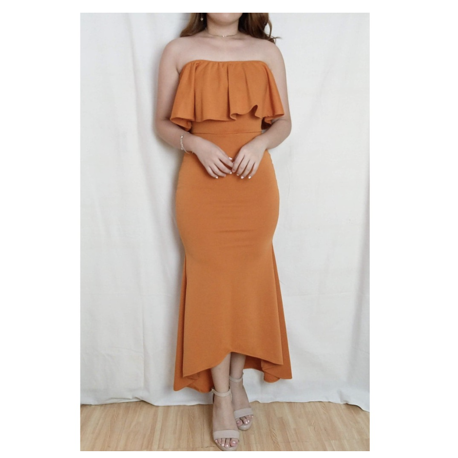 Mermaid off-shoulder dress. (PHOTO: Shopee Philippines)