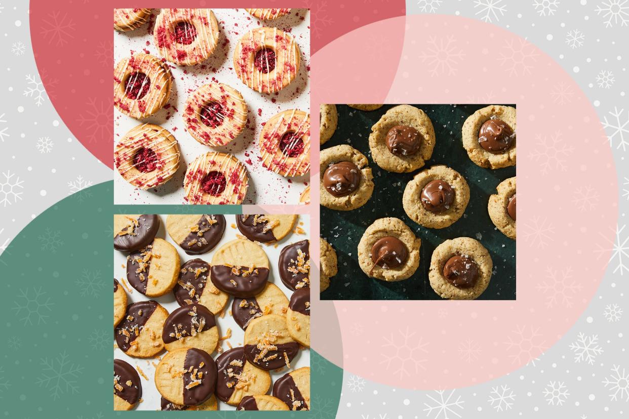 a collage of recipe photos of the German Christmas Cookie Recipes