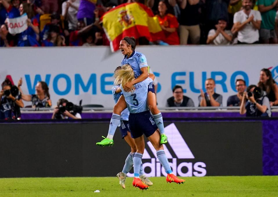 Spain’s Marta Cardona scored the only goal of the game against Denmark (John Walton/PA) (PA Wire)