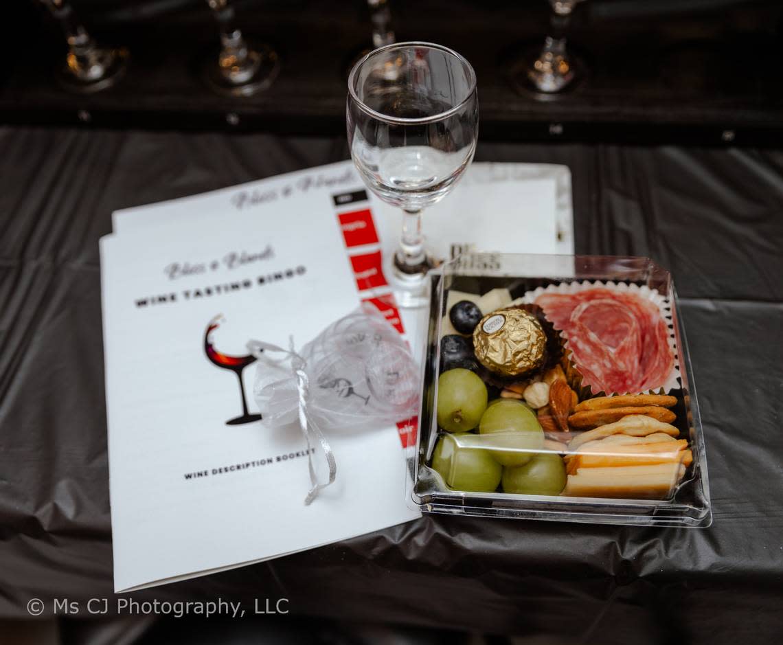 Charcuterie is included at Bliss & Blends wine tastings.