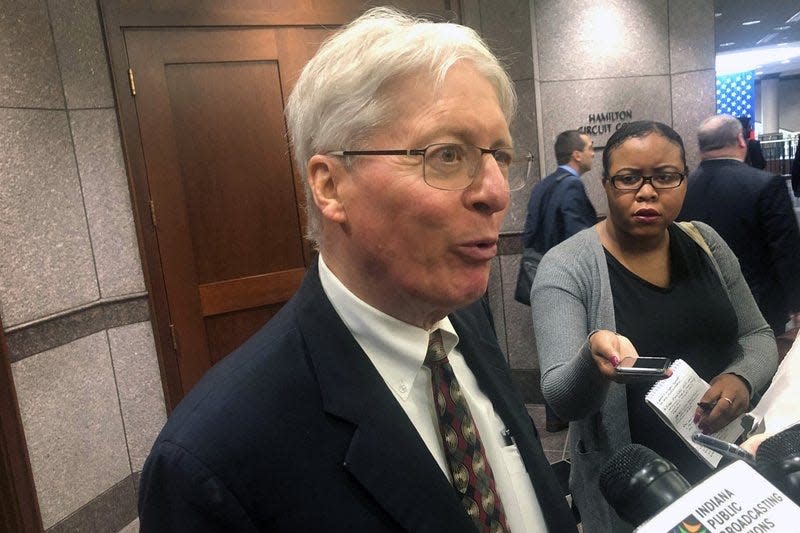 Indiana attorney James Bopp, who is assisting Michael Gableman in fighting a lawsuit filed by Wisconsin Attorney General Josh Kaul arguing subpoenas Gableman has issued in his review of the 2020 election are invalid.