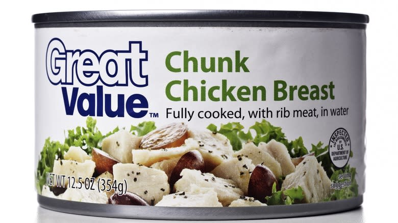 Great Value canned chicken