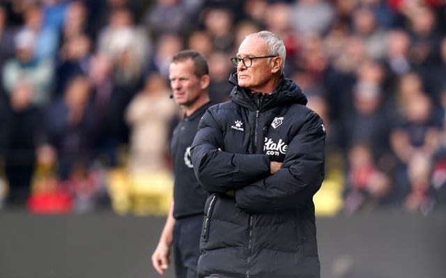 Claudio Ranieri endured a tough first afternoon in charge of Watford 