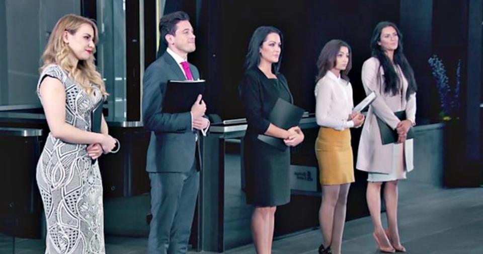 The Apprentice: The Final Five face Lord Sugar’s trusted advisors in the dreaded interview stage (Copyright: BBC)