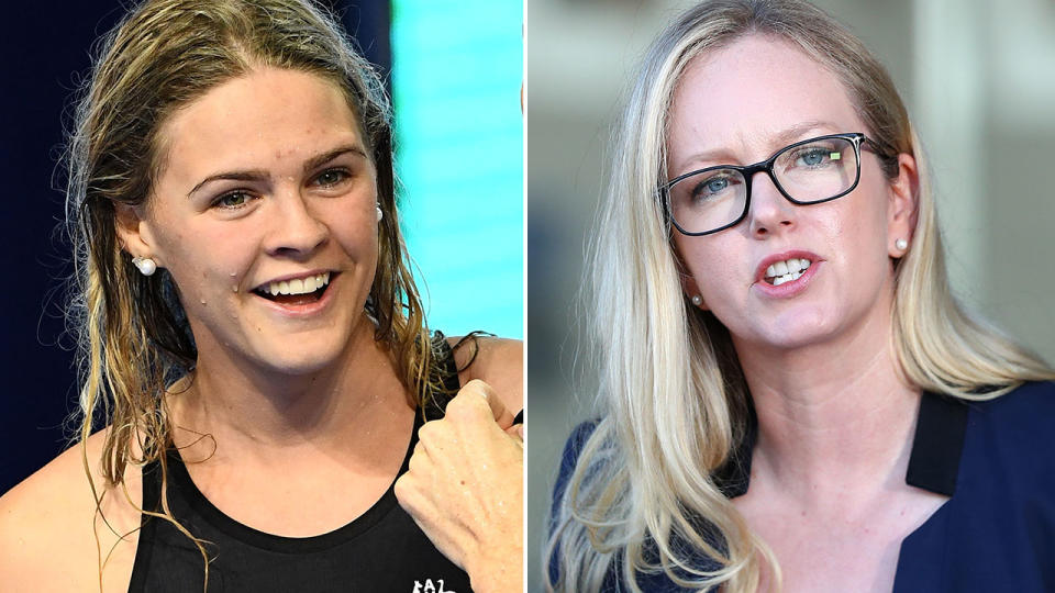 Shayna Jack and Leigh Russell are seemingly at odds. Image: Getty