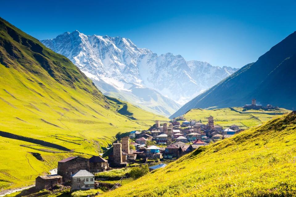 <p><a class="link " href="https://www.travellocal.com/itinerary/hidden-caucasus-independent-svaneti-tour" rel="nofollow noopener" target="_blank" data-ylk="slk:BOOK NOW;elm:context_link;itc:0;sec:content-canvas">BOOK NOW</a></p><p>Take a hike to the finest alpine landscape you’ve never heard of: Georgia’s Svaneti Region. Higher than the Alps, its largely intact ancient culture boasts links to Queen Tamar and the Kingdom of Colchis. </p><p>Visit the highest inhabited village in Europe, trek through rural landscapes and stay with local families along the way. The Svaneti region boasts wow-factor vistas and a sense of untouched seclusion. Hike from village to village, from Mestia to the Shkhara glacier, where you'll pass through flower-covered valleys, tranquil lakes and deep gorges, all in view of the ice-topped Caucasus mountains.</p>