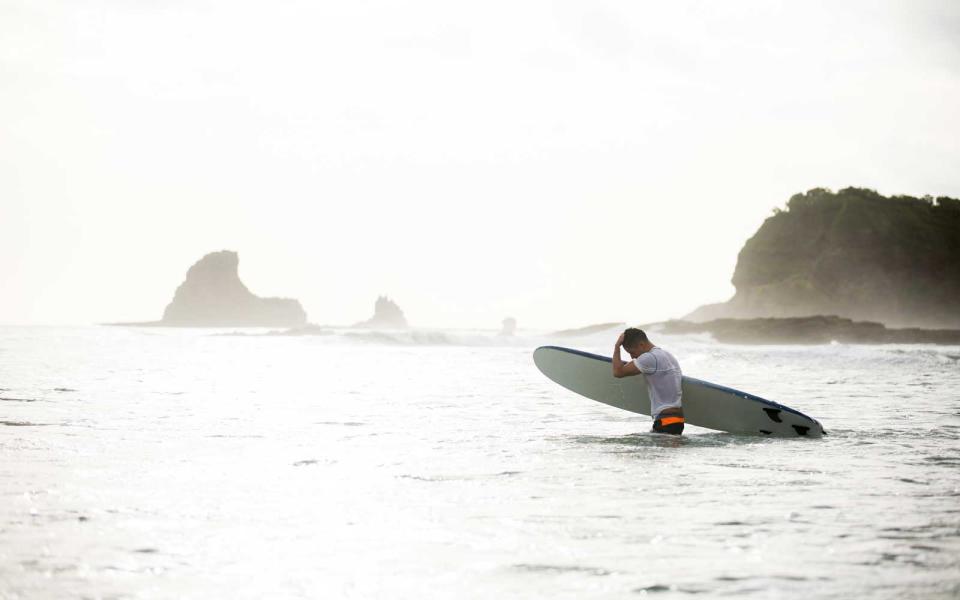 Surfing in Nicaragua