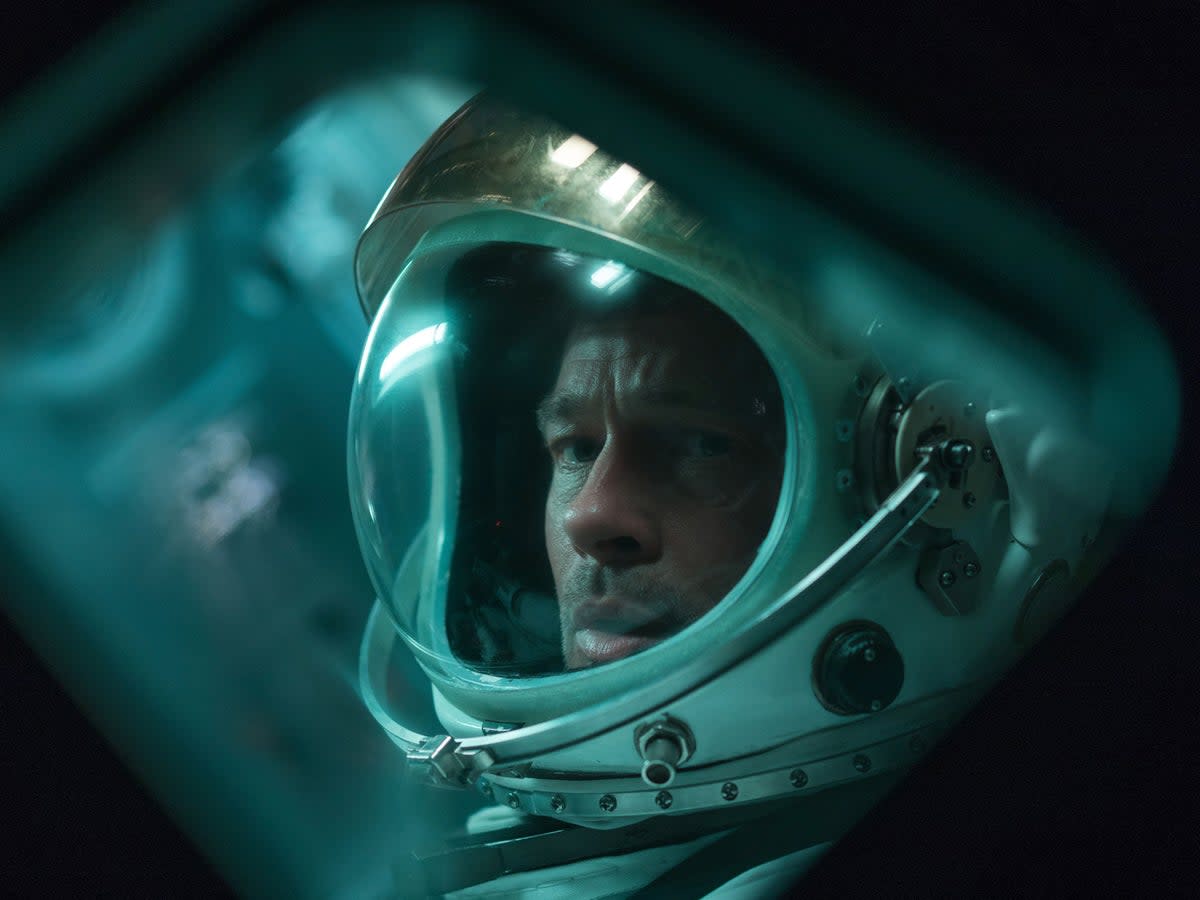 Brad Pitt as Roy McBride in the space thriller ‘Ad Astra' (Fox)