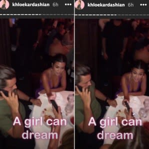 Scott Disick and Kourtney Kardashian at Kylie Jenner&#39;s Birthday party