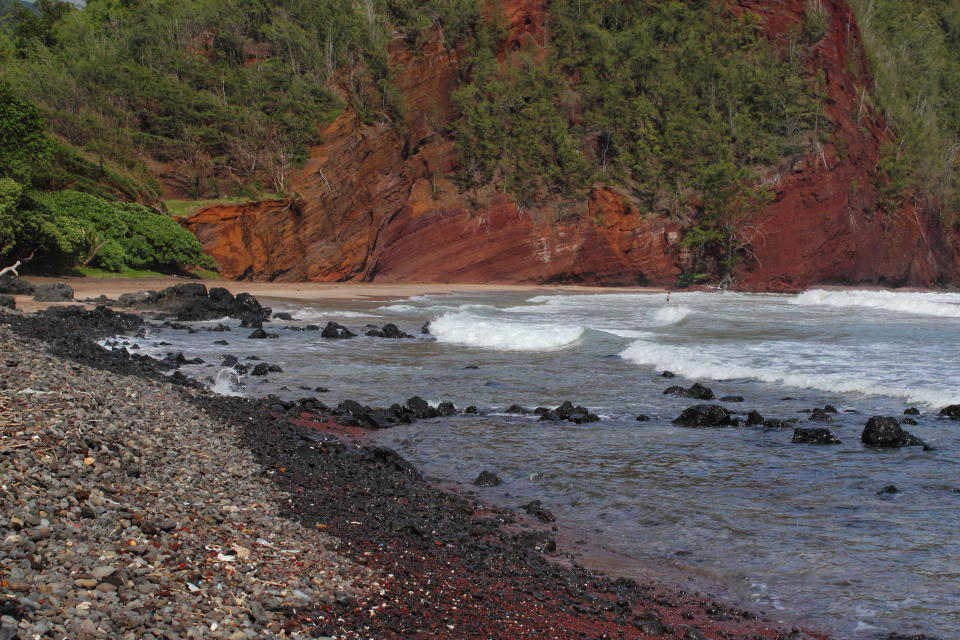 Sometimes referred to as Red Sand Beach, Kaihalulu is off the beaten path in the sense that the only way to get there is to take a rather dangerous, winding path along the Maui coast. The reward for anyone daring enough to make the hour or so long trek is having a brick-red swathe of paradise to themselves. Though swimming can be a bit dangerous thanks the tides and undertows, this may be Hawaii's ultimate hang out.