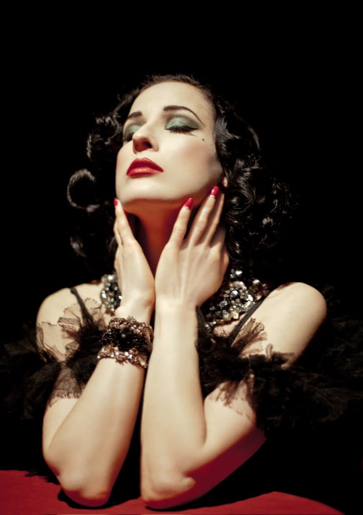 Model Dita Von Teese was one of the first celebs to appear in “Sleep No More.” Courtesy of the McKittrick Hotel