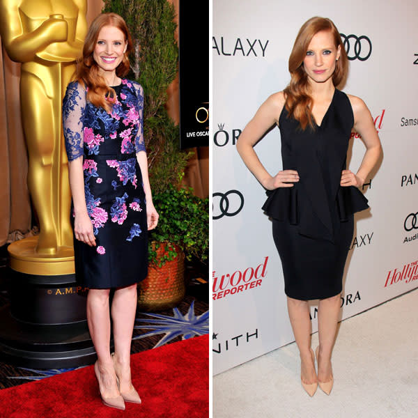 Jessica Chastain  Erdem Oscar nominees luncheon  Givenchy The Hollywood Reporter's Nominee's Night in LA Images © Rex