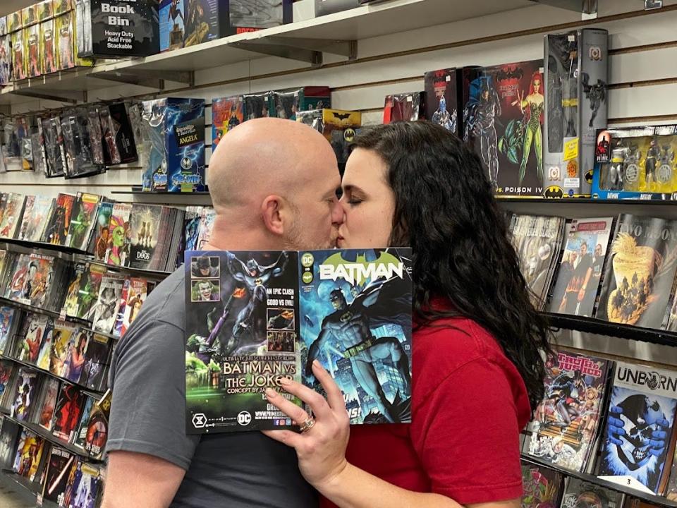 Katie Whittaker of DeWitt and Shamus Smith of Rives Junction, Lansing's Batman and Wonder Woman, will get married in a superhero-themed ceremony at Capital City Comic Con this summer.
