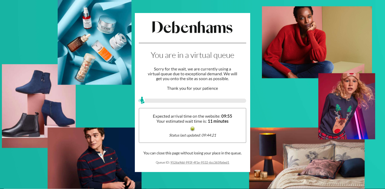 The Debenhams chain is offering discounts after announcing it will be closing (Debenhams)