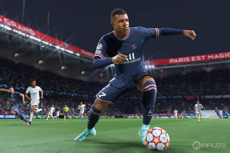 La estrella del París Saint-Germain, Kylian Mbappé, aparece en la portada de la nueva versión del videojuego FIFA