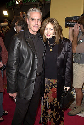 Joely Fisher and hubby at the Westwood premiere of New Line's Thirteen Days