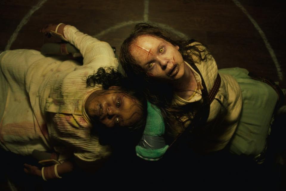 Lidya Jewett and Olivia Marcum in The Exorcist: Believer (Universal Studios)