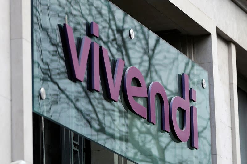 FILE PHOTO: The logo of Vivendi is seen in Paris