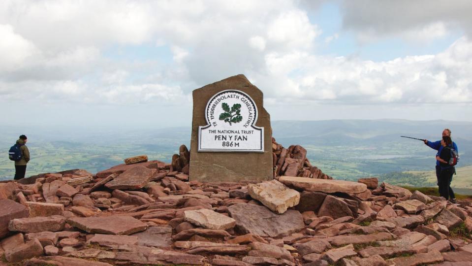 The summit of Pen y Fan in Wales