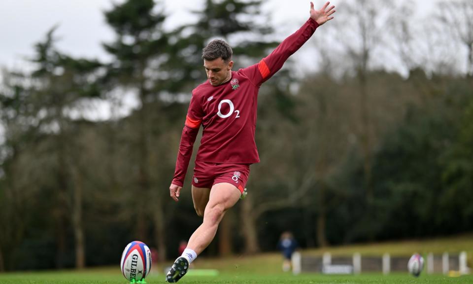 <span>‘When I was younger ... you get dropped, you are rock bottom and it is a rollercoaster ride,’ says George Ford.</span><span>Photograph: Dan Mullan/The RFU Collection/Getty Images</span>