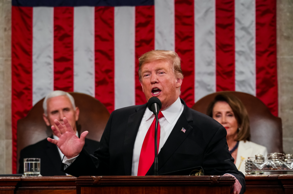 <em>Donald Trump used his State of the Union address to announce a second North Korea Summit</em>