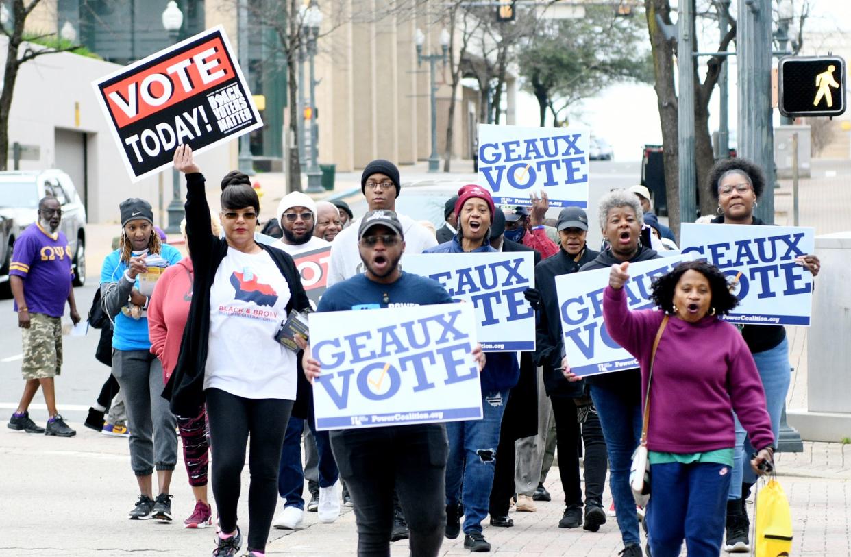 Early voting began Saturday morning, March 9, 2024, at Caddo Parish Registrar of Voters located at 525 Marshall Street in downtown Shreveport.