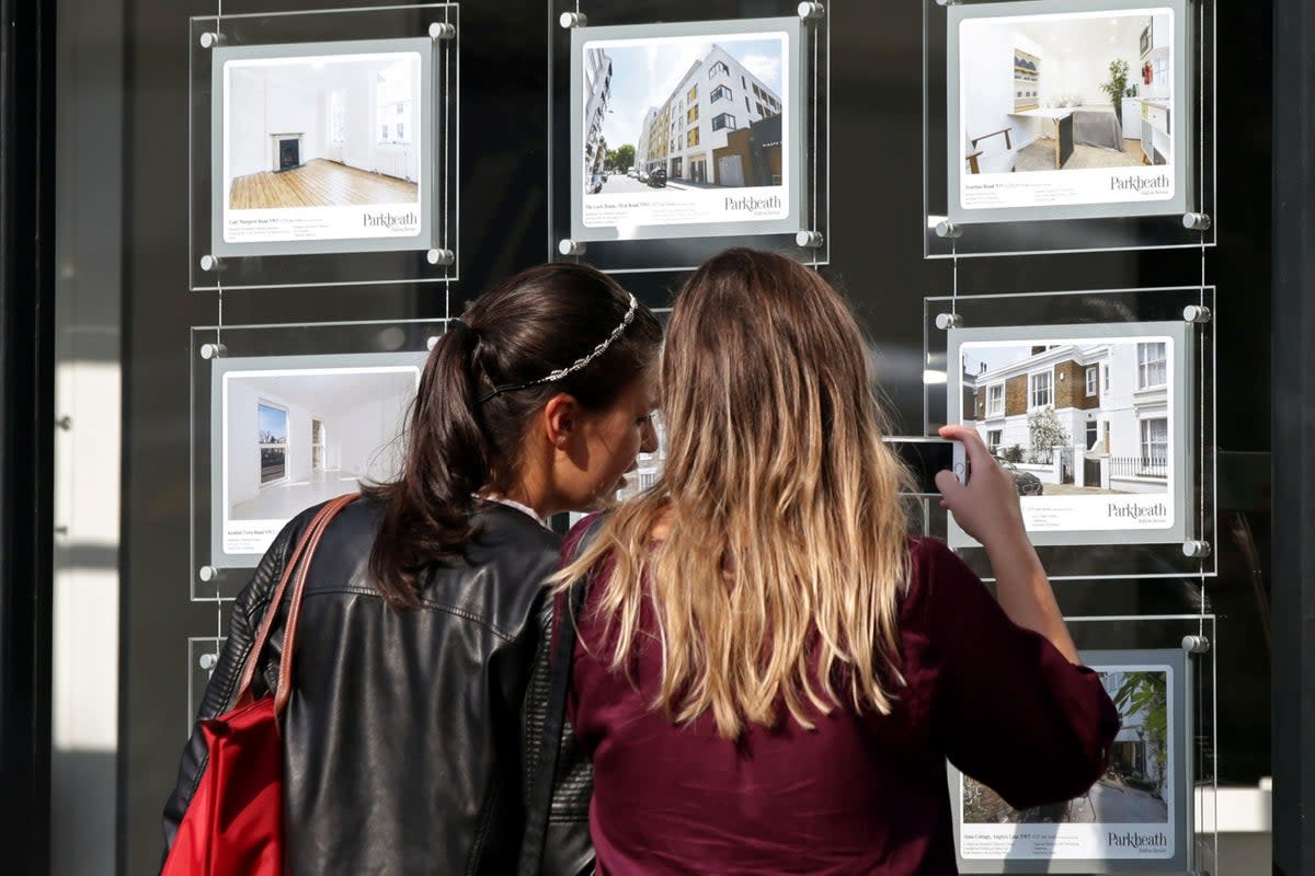 House prices have fallen but it is harder for buyers to get a mortgage  (PA Wire)