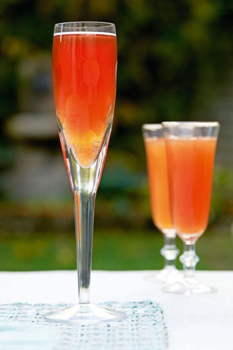 Pomegranate and Orange Prosecco Cocktail