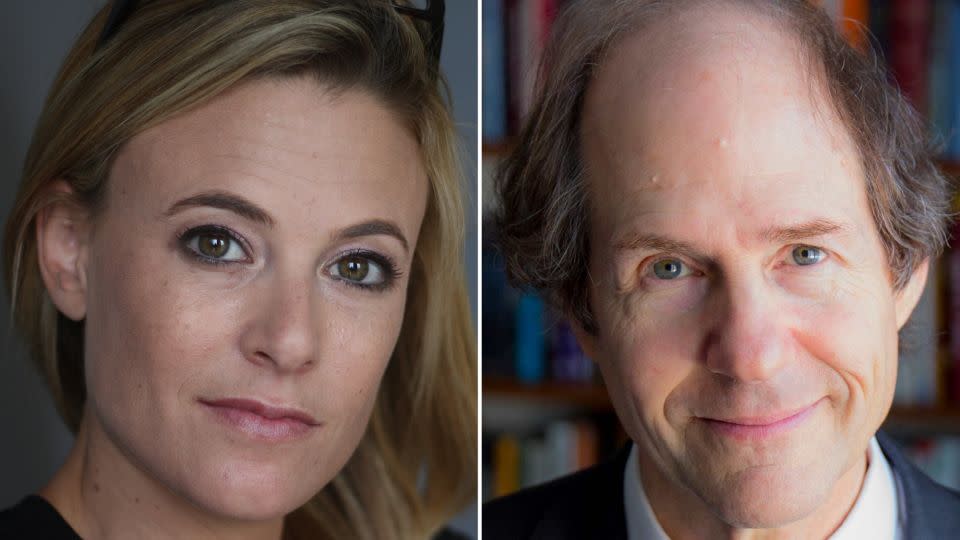 "Look Again" authors Tali Sharot (left) and Cass R. Sunstein explore how seeing things with fresh eyes can improve happiness, relationships, work and community. - Michael Lionstar/Ross Lincoln/Harvard University/Courtesy Simon & Shuster