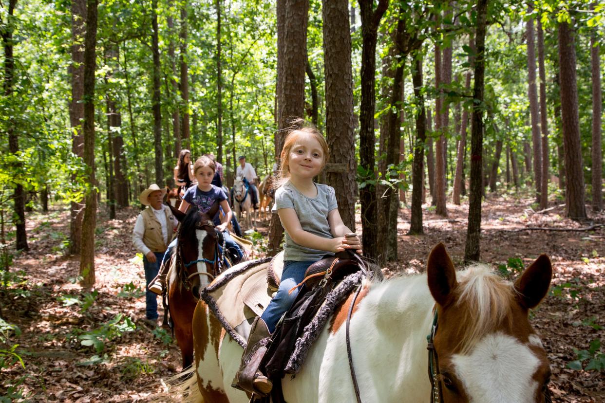 Looking to add horseback riding to your springtime adventure list? Robbers Cave State Park in Wilburton is just one of Oklahoma's state parks that offer stables for horses.