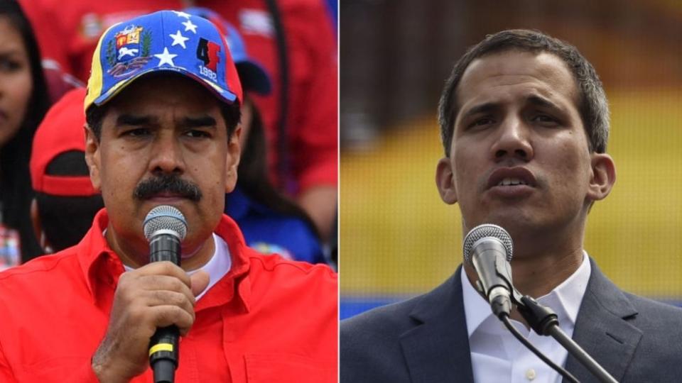 Maduro y Guaidó