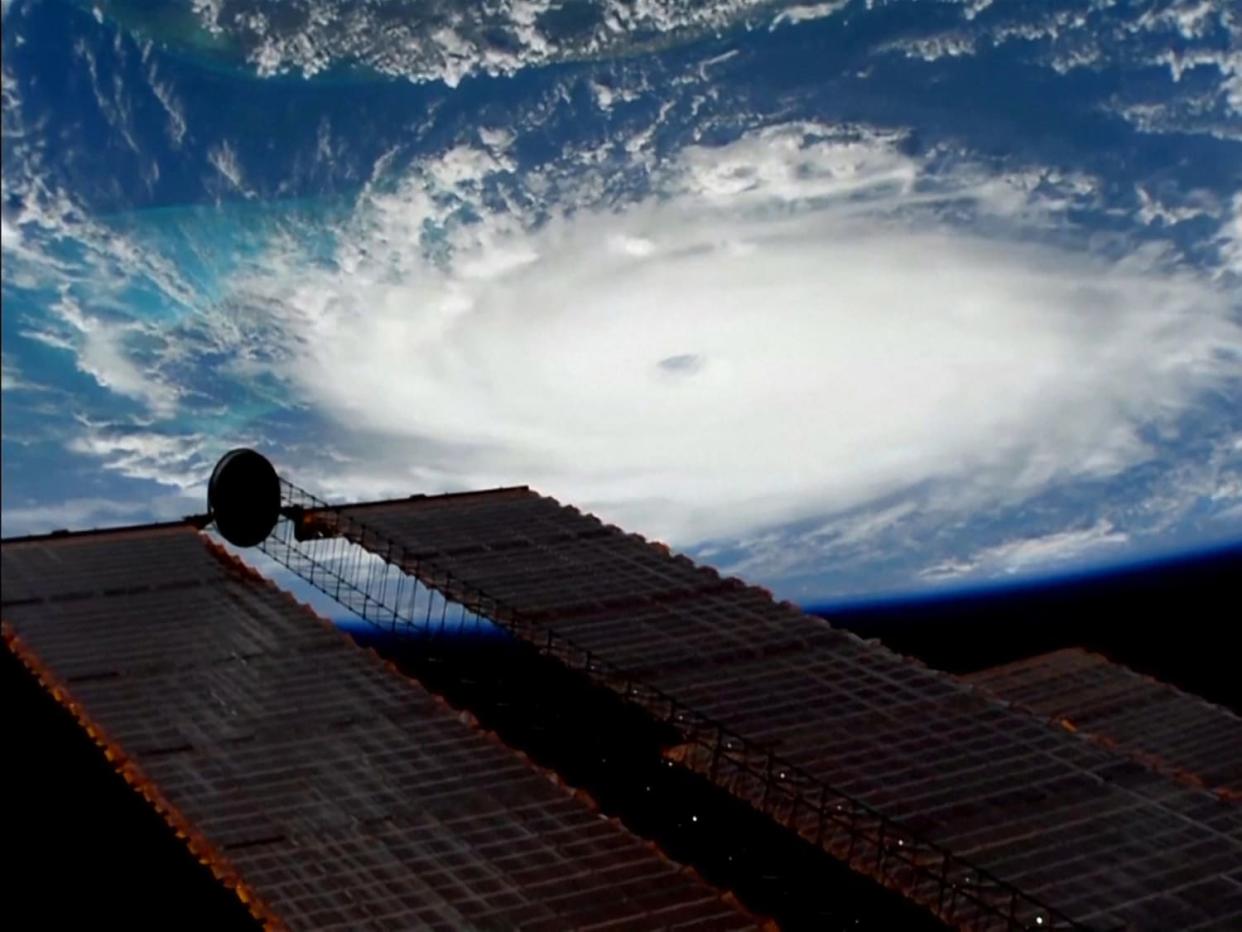 Image: Hurricane Dorian as seen from the International Space Station Sept. 1, 2019.