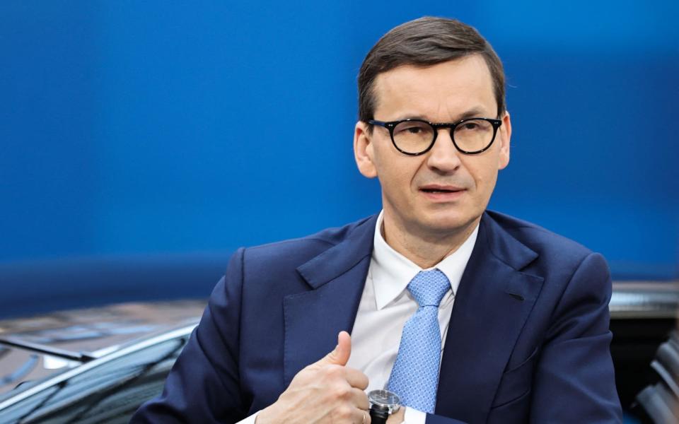 Poland's Prime Minister Mateusz Morawiecki -  Aris Oikonomou / AFP