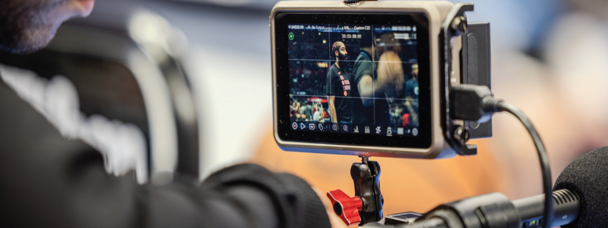  Atomos Ninja Ultra BTS in use at an LA Clippers’ game. 