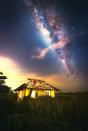 <p>A view of the Milky Way in Batu Pahat, Malaysia. (Photo: Grey Chow/Caters News) </p>