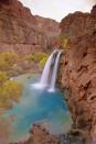 <p>Before you can swim in these beautiful blue-green waters located near Grand Canyon National Park, you have to hike ten miles to get there. Trust us, it's totally worth the trek.</p>