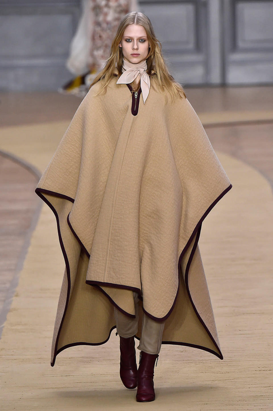 Chloe’s cape crusade. (Photo by Catwalking/Getty Images)