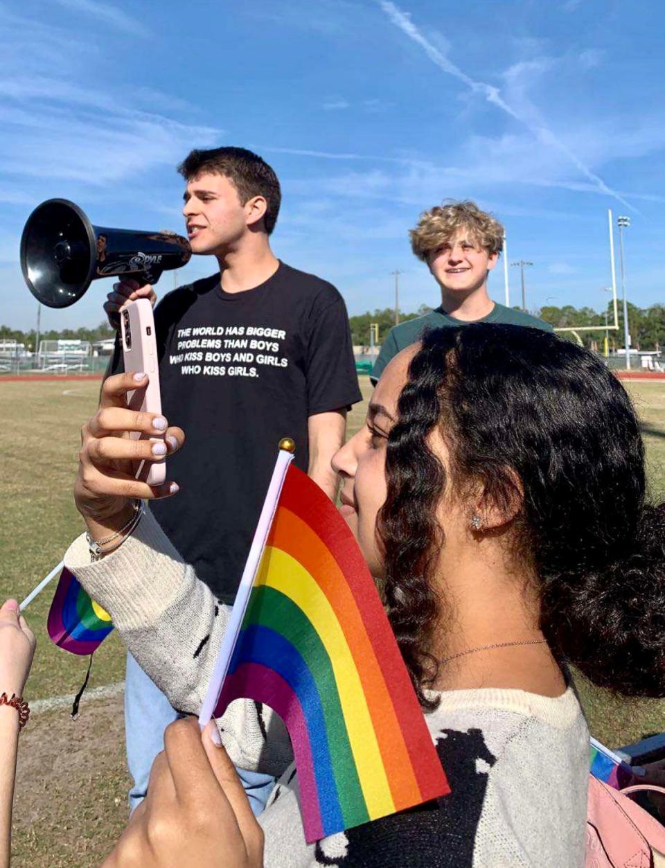 More than 500 Flagler-Palm Coast High School students walked out of class in 2022 to protest House Bill 1557, labeled by critics as the "Don't Say Gay" bill.