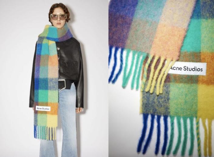 The popular (and out of stock) Acne Studios scarf.<br>Credit: Acne Studios
