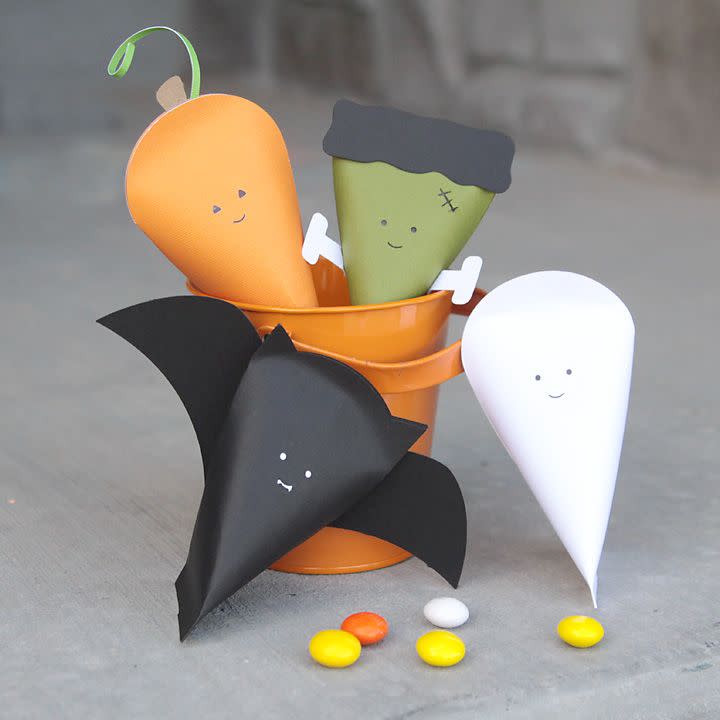 halloween character treat boxes