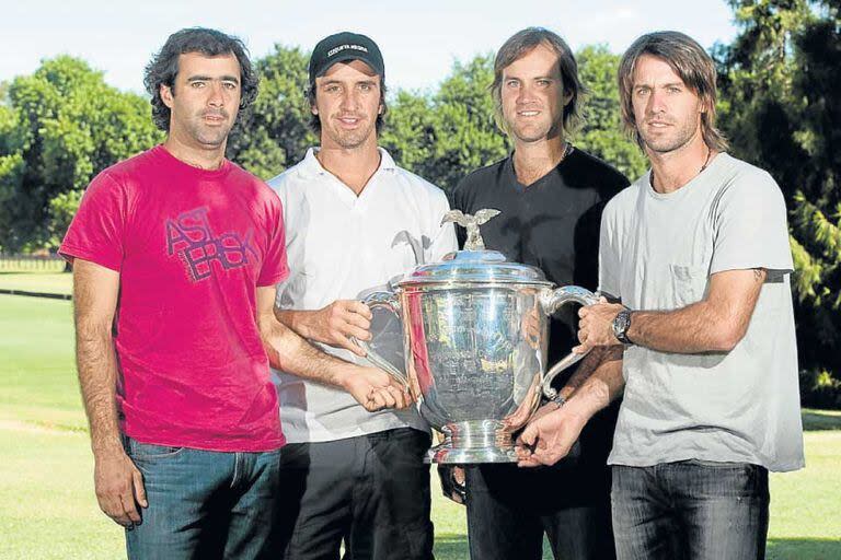 "Este era el equipo", dijo Gonzalo Pieres sobre la formación de Ellerstina que ganó dos de tres Abiertos de Palermo entre 2008 y 2010: Juan Martín Nero, Pablo Mac Donough, Gonzalo Pieres (h.) y Facundo Pieres