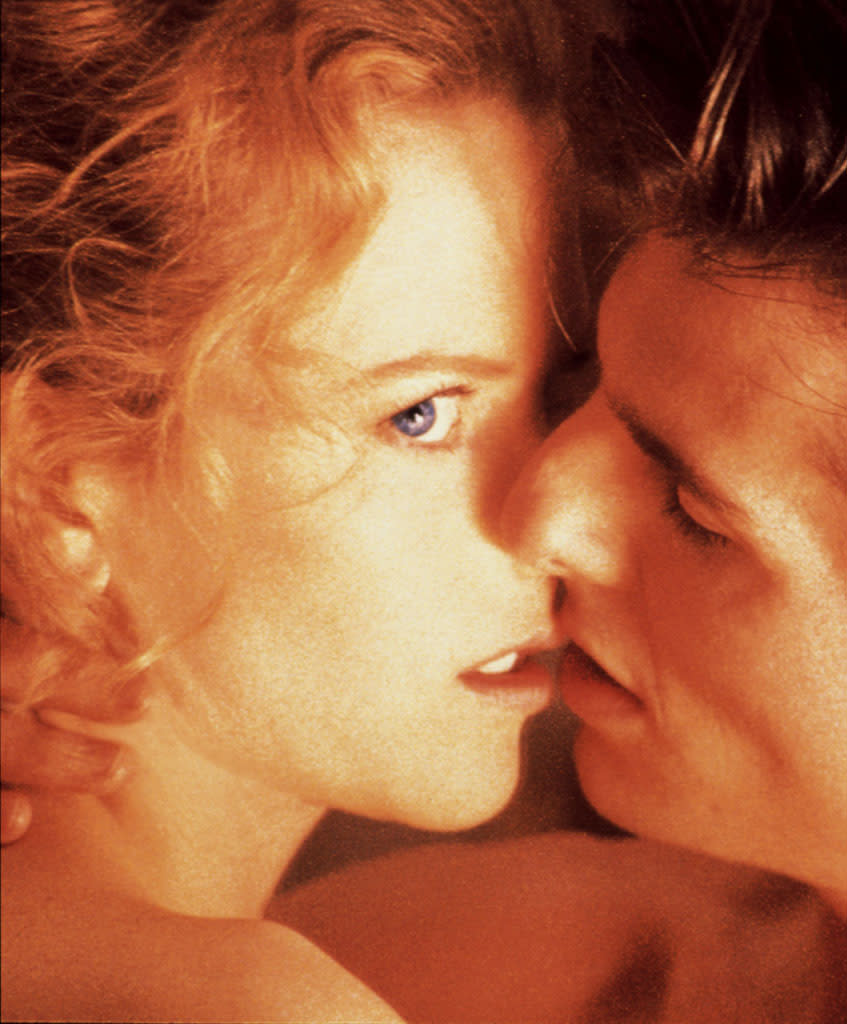 <b>Eyes Wide Shut (1999)</b><br> <b>Scene:</b> Every single scene in which Tom Cruise and Nicole Kidman kiss.<br> <b>Offense:</b> The late director Stanley Kubrick, better known for depicting a male point of view, couldn't master the romantic interplay of a married couple -- in spite of the fact that his actors, Cruise and Kidman, were then also married in real life