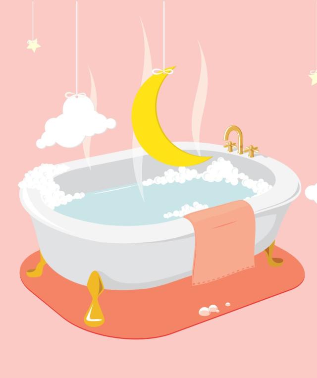 When's the best time to take a warm bath for better sleep?