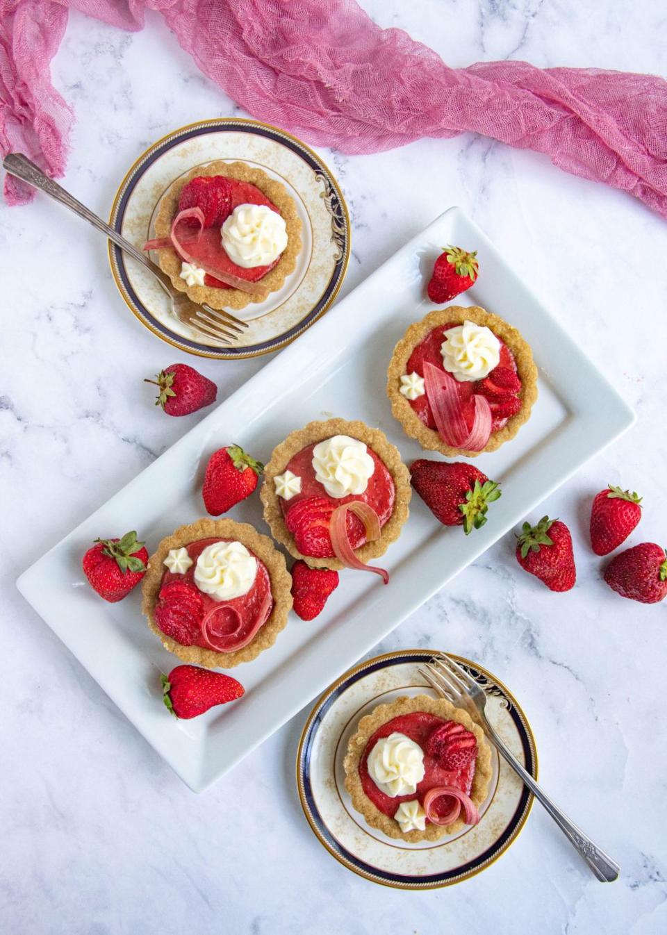 Strawberry Rhubarb Tarts