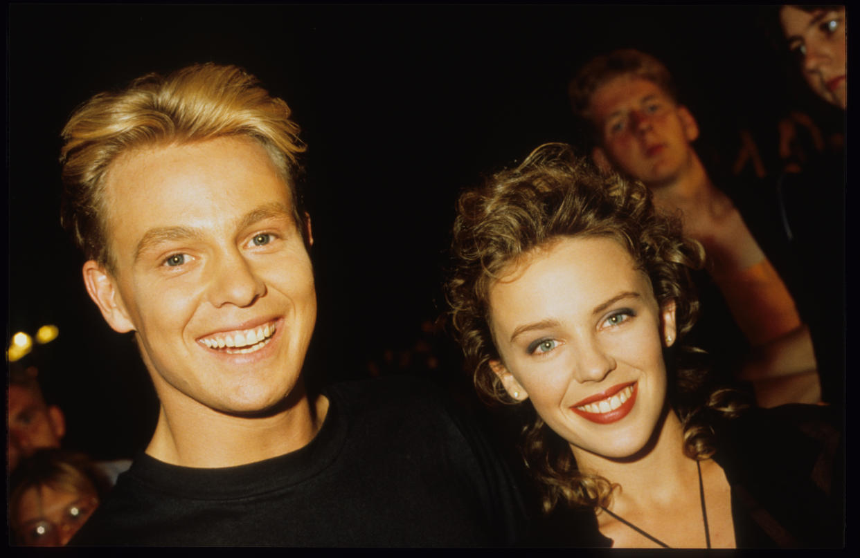 Kylie Minogue and Jason Donovan became huge stars after their time on Neighbours in the 1980s. (Getty)
