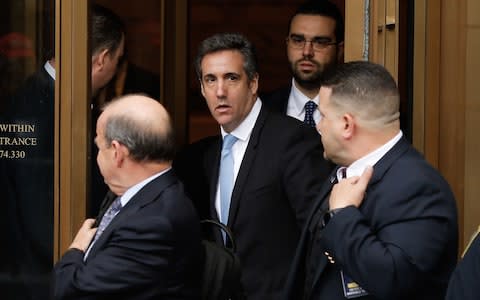 President Trump's personal lawyer Michael Cohen has been under criminal investigation for months - Credit: Eduardo Munoz Alvarez/AFP