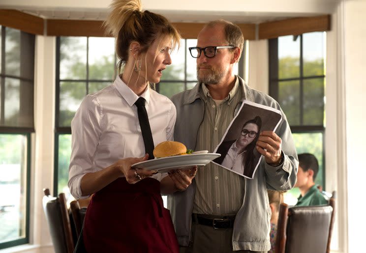 Laura Dern and Woody Harrelson in the film ‘Wilson’ (Photo: Fox Searchlight)