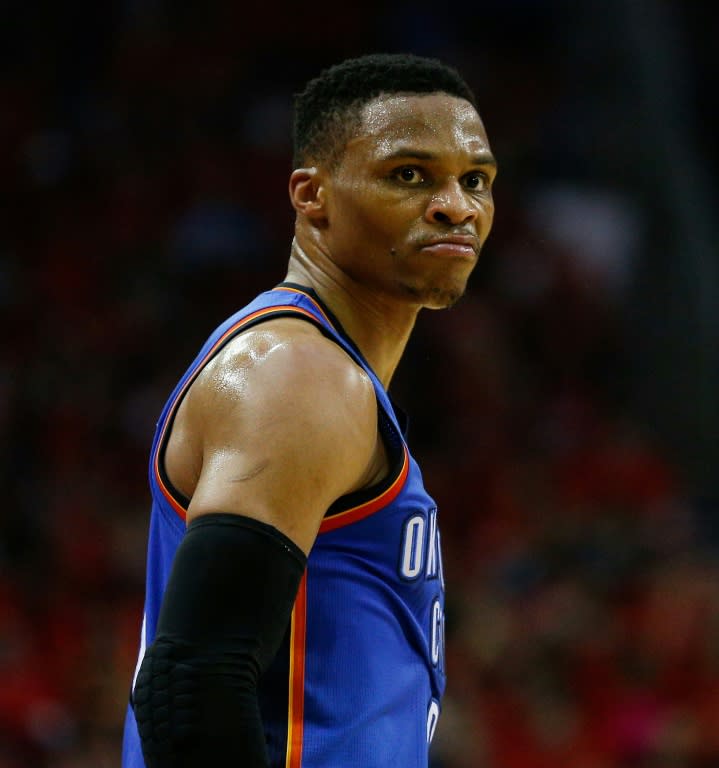 Oklahoma City's Russell Westbrook finished with 47 points, 11 rebounds and nine assists