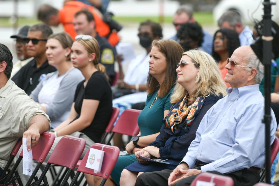 People gather Wednesdayfor the 10th anniversary celebration of FAMU's Durell Peaden Jr. Rural Pharmacy Education Campus in Crestview.